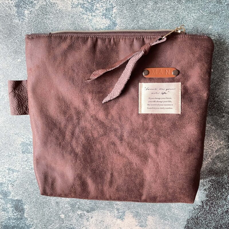 Stor necessär för män Chokladbrun