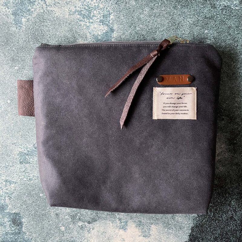 Stor necessär för män Mörkgrå